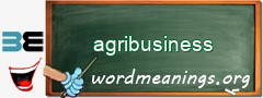 WordMeaning blackboard for agribusiness